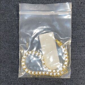 NIB Elegant Gold and Silver Tennis  Bracelet